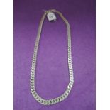 A silver curb chain of medium weight approx 53.5g & 20'