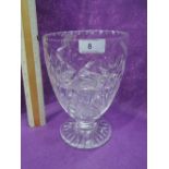 A late 20th century glass Commemorative vase, for EIIR