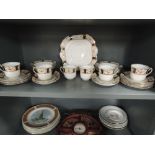 A vintage part tea service by Gladstone China