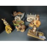 A selection of Border fine arts style figures mostly mice related