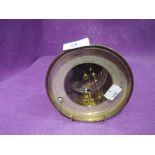 A vintage brass wall mounted Holosteric Barometer