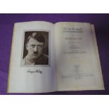 A copy of Adolf Hitler's 1937 wedding presentation edition of Mein Kampf in very good condition,