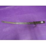 A Japanese sword in poor condition, no scabbard, blade length 20'. 51cm