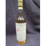 A bottle of Bladnock Lowland Malt Whisky 8 year old to commemorate the marriage of Prince William