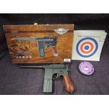 A Umarex Legends C96FM .177 calibre air pistol, in box