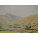 A watercolour, A Ross, Scottish landscape, attribute verso, 6.5 x 9.5 inches