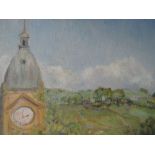 Two oil paintings, S H Jury, Kendal, signed, 17.5 x 17.5 inches and 11.5 x 23 inches