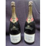 Two possibly magnums of 1973 vintage Bollinger Brut Champagne