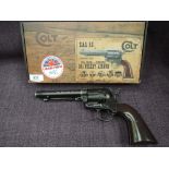 A Umarex single auction Army Colt SAA45 air pistol revolver .177 calibre, as new