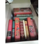 A carton of books, Including Howott, Our Cousins in Ohio, 1849, Dixon, New America, 1867, Cooper,