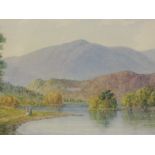 A watercolour, W T Longmire, Rydal Lake, signed and dated 1912, 8.5 x 12 inches