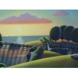 A Limited Edition print after Paul Corfield, As The Sun Sets, signed, dated 2010 and attributed