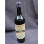 A bottle of Eschenauer's Saint Estephe Louis Eschenauer Bordeaux. Possibly 1930