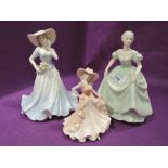 A selection of vintage ceramic figurines by Coalport
