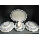 A selection of Wedgwood Embossed queens ware