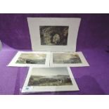 A selection of vintage etched and aquatinted prints of local interest