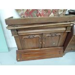 A Victorian mahogany chiffoneir and parts