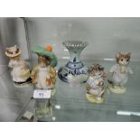 A selection of ceramics including Royal Albert Beatrix Potter figures