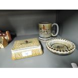 A selection of Irish Porcelain with Hunting Fishing and Game Shooting motiff