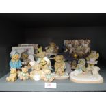 A selection of teddy bear figures and figurines by Cherished Teddies