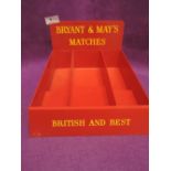 A vintage Bryant and Mays Matches shop display stand