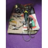 A selection of vintage fishing tackle and equipment