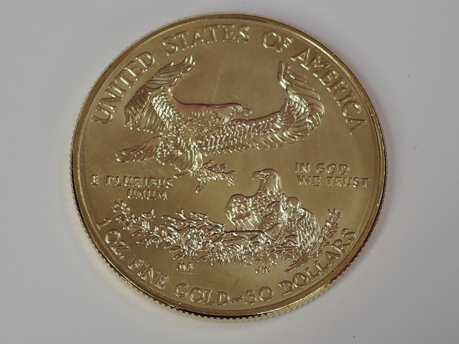 A gold 1oz 2015 50 dollar U.S.A. coin, in plastic case - Image 2 of 2