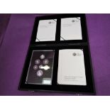 A G.B. Limited Edition 2008 silver proof coin set (Emblems of Britain) in wood case with