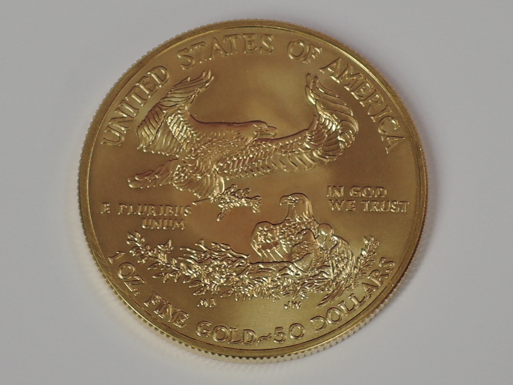 A gold 1oz 2014 50 dollar U.S.A. coin, in plastic case - Image 2 of 2