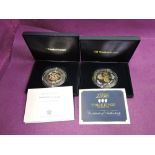 Two 5oz silver medallions in cases with certificates, The Three Kings silver 5oz, The Henry VIII