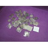 A collection of Crowns, Half Crowns etc from George III including Victoria Crowns and double