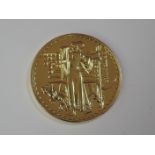 A gold 1oz 2001 Great Britain Britannia 100 pound coin, in plastic case