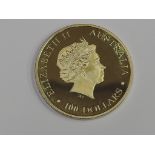 THIS LOT HAS BEEN WITHDRAWN A gold 1oz 2015 100 dollar Australian Kangaroo coin WITHDRAWN