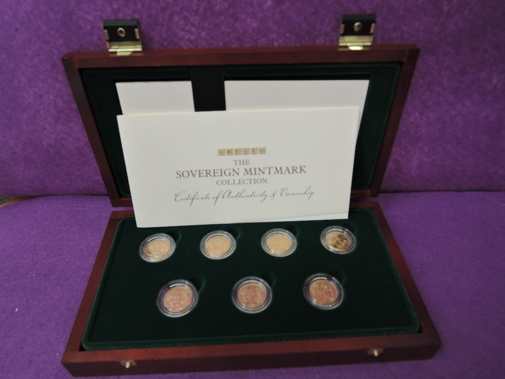 The Sovereign Mintmark collection, a collection of seven George V Sovereigns consisting of 1925