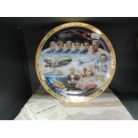 A vintage Thunderbirds collectable limited run plate no. 2830