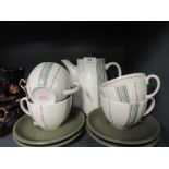 A vintage style tea service by Aynsley with retro pattern