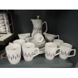A vintage 1930's style coffee service by Ford and Sons in the Tampica pattern