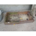 A salt glazed shallow trough