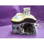 A vintage childrens novelty bed side light in the form of Horse and animal stables