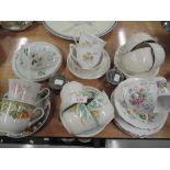 A selection of vintage tea cups and saucers