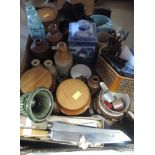 A selection of vintage ceramics including Hornsea pottery