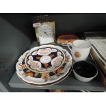 A selection of vintage ceramics including Wedgewood