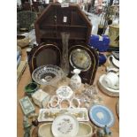 A selection of vintage decorative household items