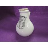 A vintage ceramic inhaler by Dr, Nelson