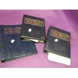 Three ring binders with content relating to steam and locomotive Stamps Philatelica