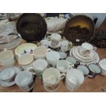 A selection of vintage ceramics including Peter Rabbit etc