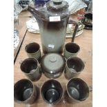 A vintage part coffee service by Temuka ceramics New Zealand