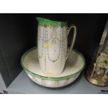 A vintage wash jug and bowl set by Royal doulton