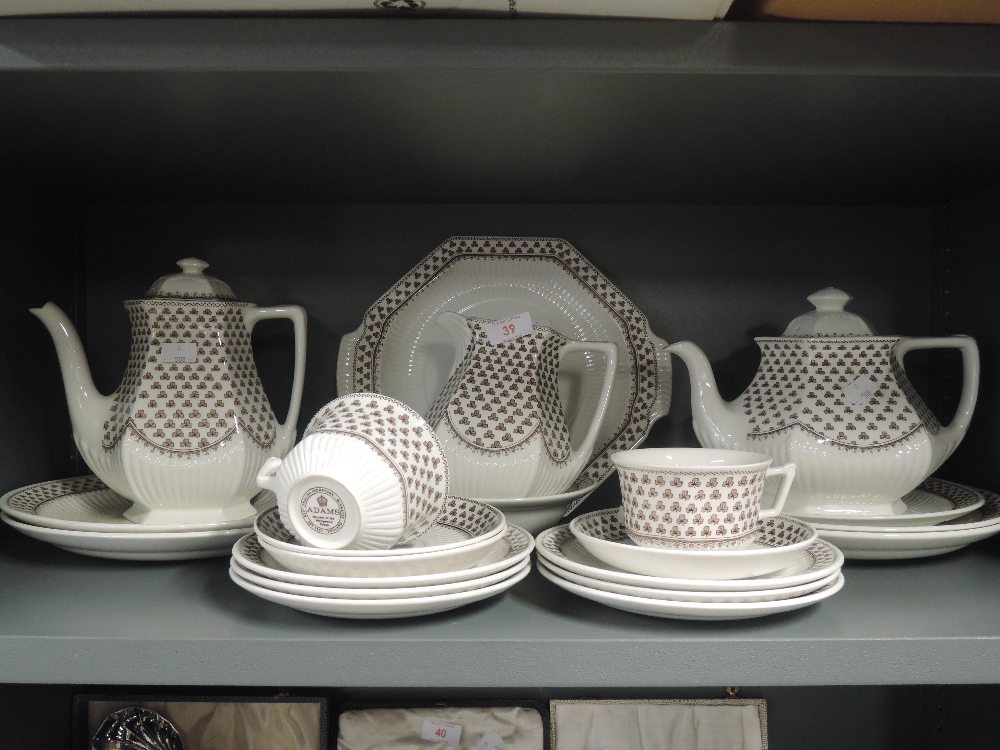 A vintage part dinner service by Adams Ironstone