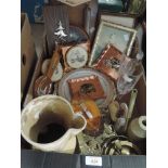 A selection of vintage decorative house hold items